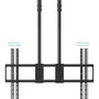 Tooq Soporte de Techo Extensible Doble Mástil para Pantallas 60-120 pulgadas, Negro